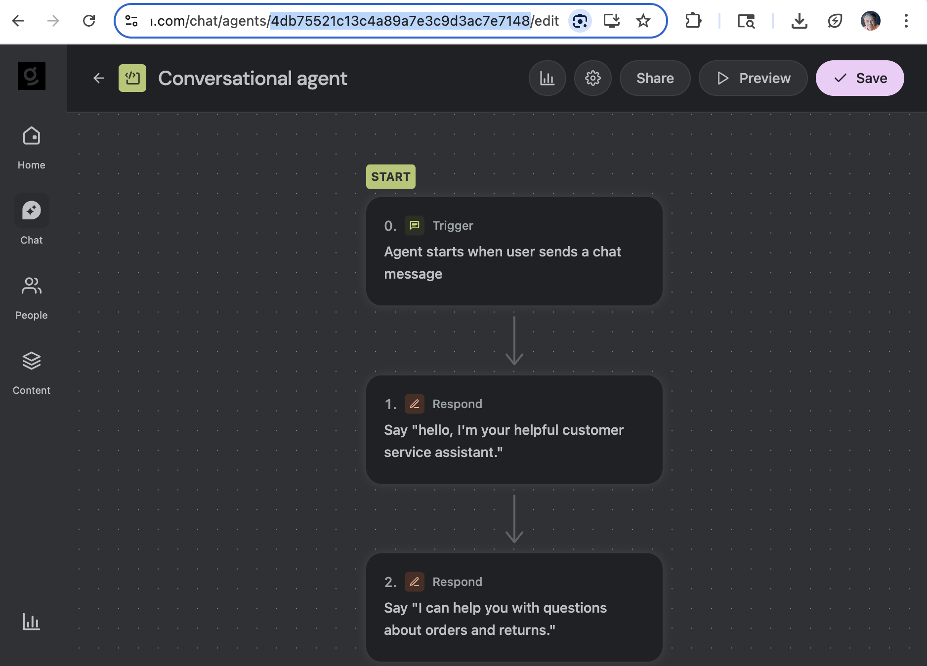 Agent ID in URL